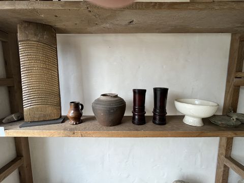 Partij unieke, antieke landelijke woonaccessoires