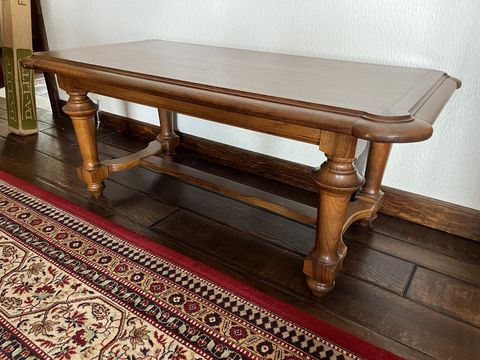 Antique coffee table and side table