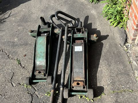 2 mobiele garagekrikken, groen