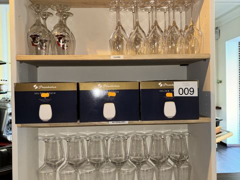 Partij horeca glazen