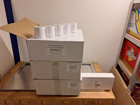 Partij (175 rollen) Thermische Kassarollen / Bancontactrollen