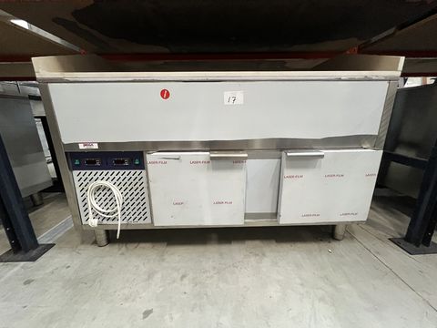 Rvs pizzawerkbank Dixcell