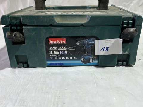 Makita case containing a screwdriver/drill