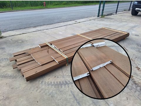 Thermo ayous gevelbekleding 20x140 MM, +/- 15m2. B-kwaliteit