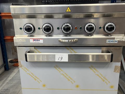 Rvs elektrisch fornuis met oven Dexion