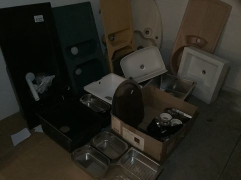Partij keukengootstenen diverse afm.en materialen