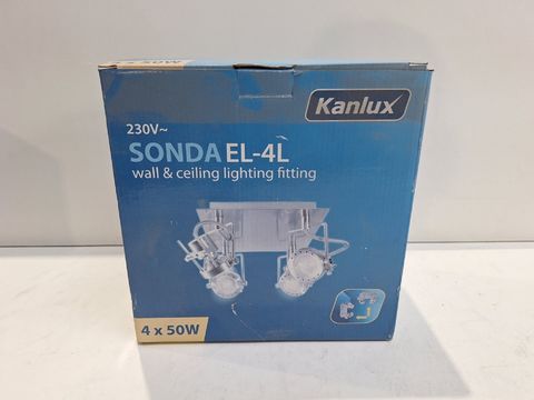 Kanlux SONDA EL-4L Plafondspot 4-Lichts - Mat Chroom