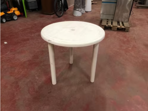 ronde tuintafels (7x) met kar