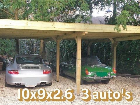 carport 3 autos 10x9x2,6