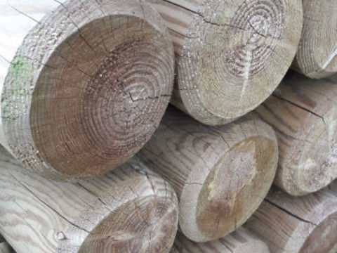 schaduwdoek 3x3 op palen