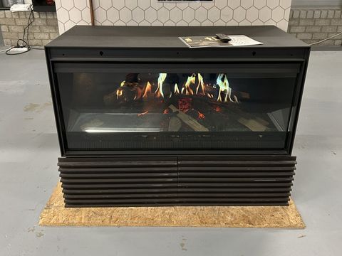 Electro haard Kalfire E ONE, showroom model gebrand, inbouw toestel