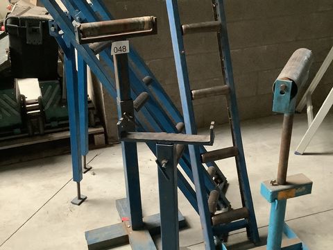 Metalen rollenlijn lengte 6m en 3 verstelbare voeten