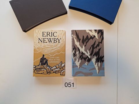 Eric Newby - Love, War & Adventure | 2-volume Folio Society set with slipcases