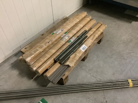 Partij draadstangen