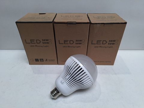 Partij van 3x Krachtige LED Mining Bulbs - 50W (4500lm)