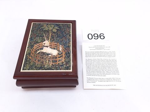 Muziekdoos & juwelendoos "The Hunt of the Unicorn"