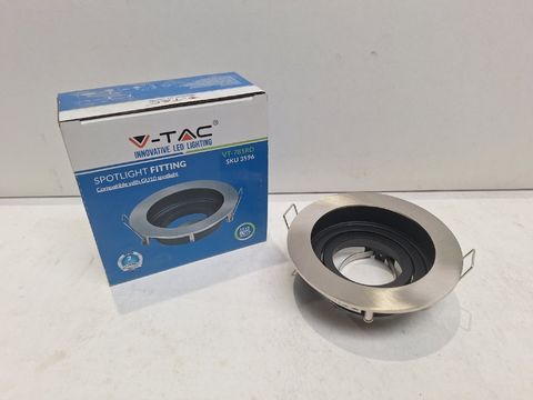 Groot Lot V-TAC Ronde Inbouwspots (Satijn Nikkel) – 94 Stuks