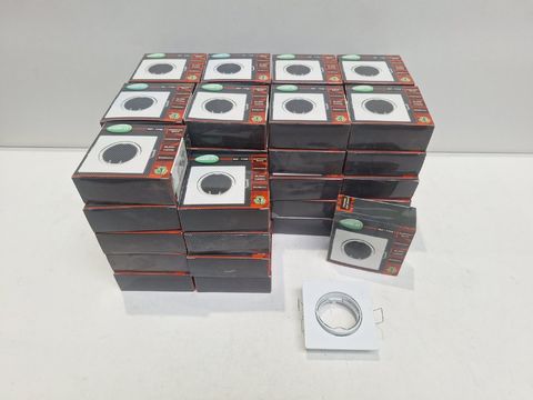 Groot Lot Vision-EL Vierkante Inbouwspots (Wit) – 50 Stuks