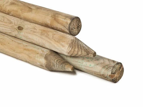 55x rondhoutpalen 2m rond 10cm