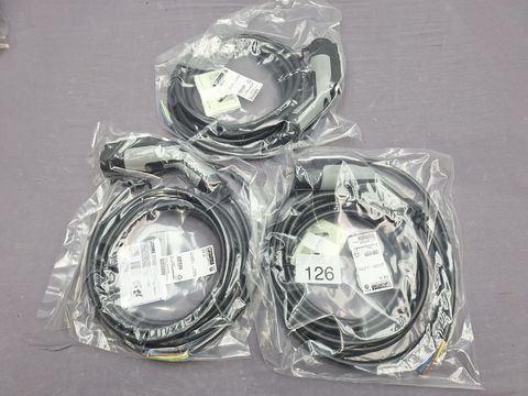 3x Phoenix Contact EV-laadkabel – Type EV-T1G3C-1AC32A-6.5M6.0ESBK01+accessoires