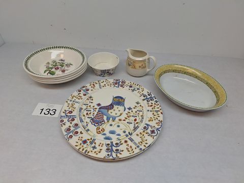 Diverse Collectie Europees Servies(Portmeirion, Iittala en Wedgwood Home)