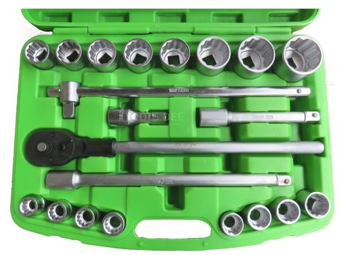 21 delige doppenset 3/4" met ratel BSC