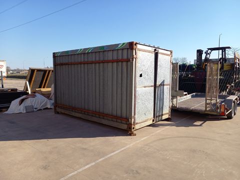 Container Unimec incl.inhoud afm.L400xB230xH240cm