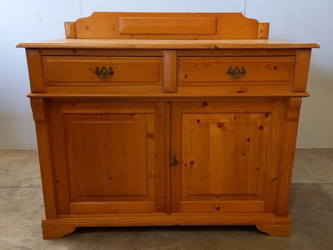 Massief grenen commode