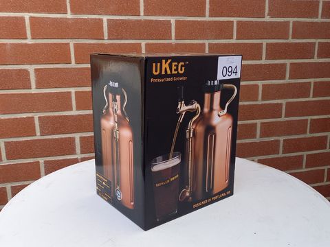 Mini thuis biertap 3,8 liter uKeg 128 koper Growlerwerks(nieuw in doos)
