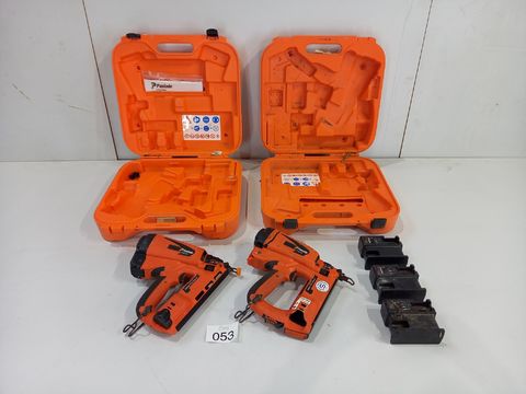 2 "Paslode" accu schiethamers