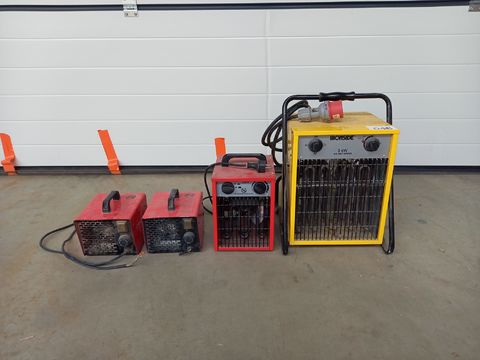 4 elektrische verwarmers(1x Ironside,3 xEurom)