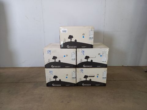 5 nieuwe omvormers Growatt MIN 4600TL-XE