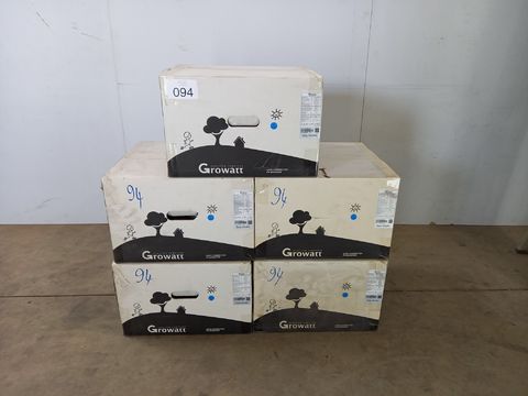 5 nieuwe omvormers Growatt MIN 4600TL-XE