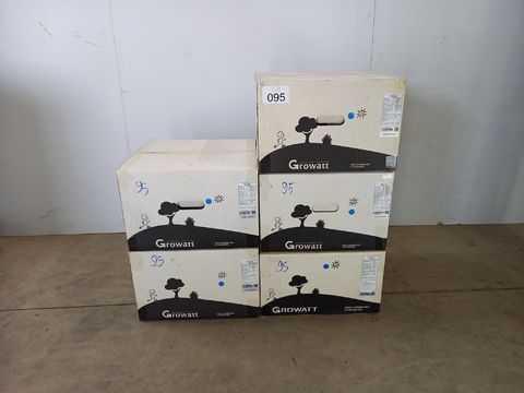 5 nieuwe omvormers Growatt MIN 4600TL-XE