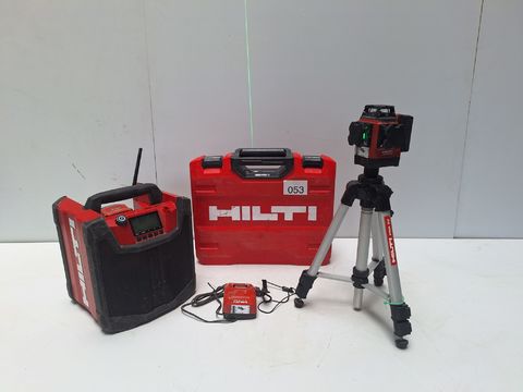Hilti PM 30-MG accu multilijnlaser + Hilti accu bouwwerfradio