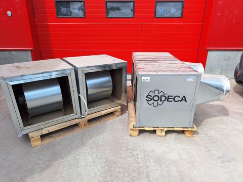 4 Centrifugaal ventilatie-units "Sodeca"