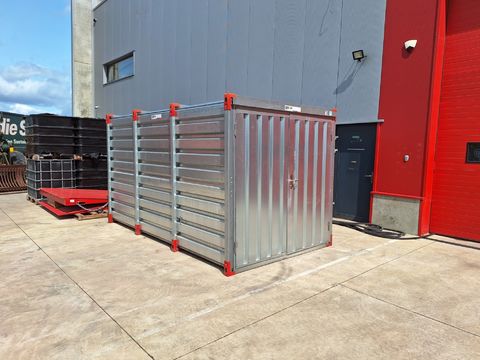 Materiaal container gegalvaniseerd 4 x 2m (zo goed als nieuw)