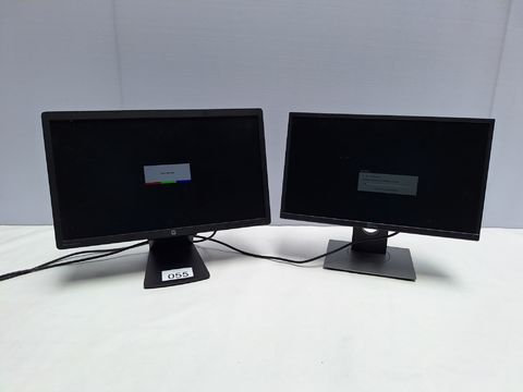 2 monitors Hp en Dell