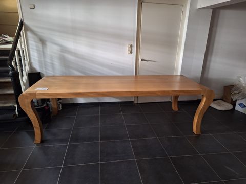 Massief eiken tafel lengte 280cm