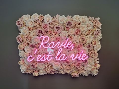 1 x muurdecoratie met ledverlichting B84xH60cm