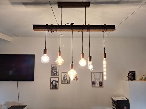 Hanglamp met 6 diverse lampen