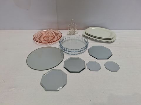 Decoratief lot – glas, keramiek & spiegels in diverse vormen