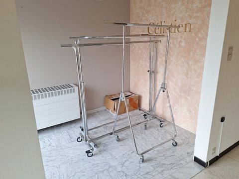 3 kledingrekken chrome verstelbaar en mobiel