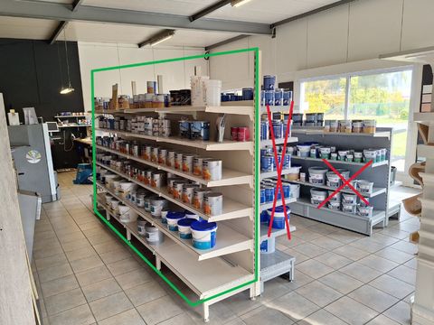 Lot professionele verfproducten en primers – Sikkens, Sigma, Südwest, Trimetal, Zinga, TRAE LYX (enkel inhoud rek)