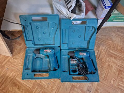 2 Makita Accuboormachines