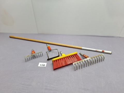 Wolf-Garten modulaire tuinset – hark, bezem, schoffel + steel