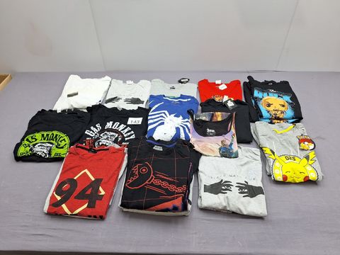 Graphic T-shirt bundel – Pokémon, Marvel, Fortnite, WWE, Gas Monkey, Birds of Prey