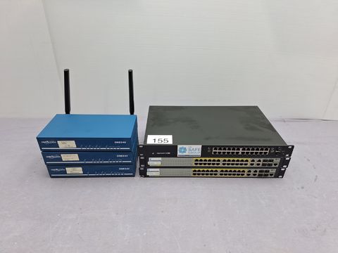 3x ONE540 routers + 3x switches (Ubiquiti & FS)
