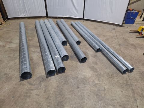 Lot spiraalbuizen galva 10stuks diverse lengtes en diameters