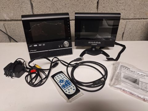 Fuss Duo Draagbare DVD-spelerset – Compleet met Schermen en Accessoires